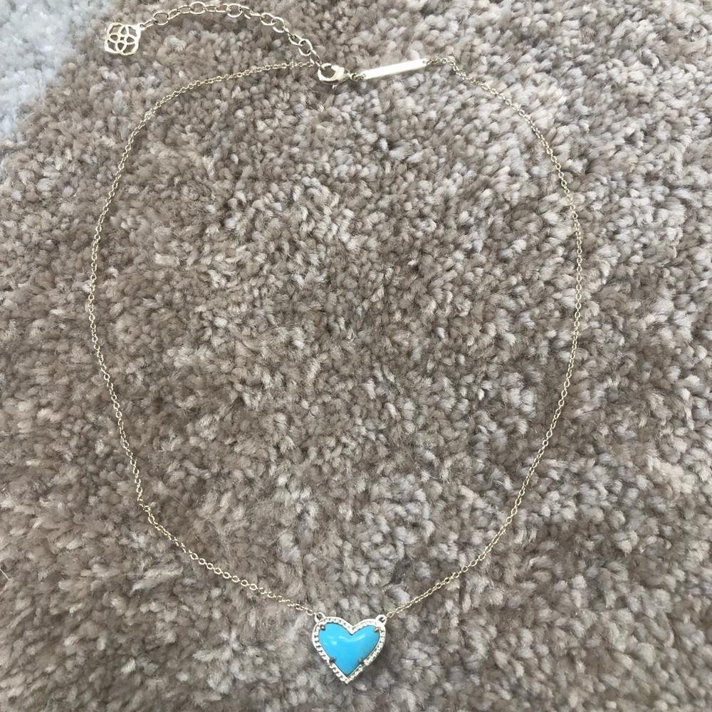 Kendra Scott Turquoise Heart Necklace